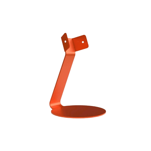 Powder-coated iron frame